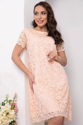 Платье "Шантильи" (персик) П5789